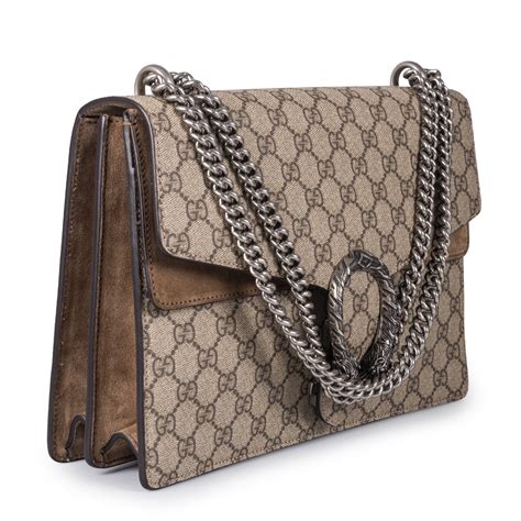 gucci shoulder bag beige tan|gucci dionysus denim bag.